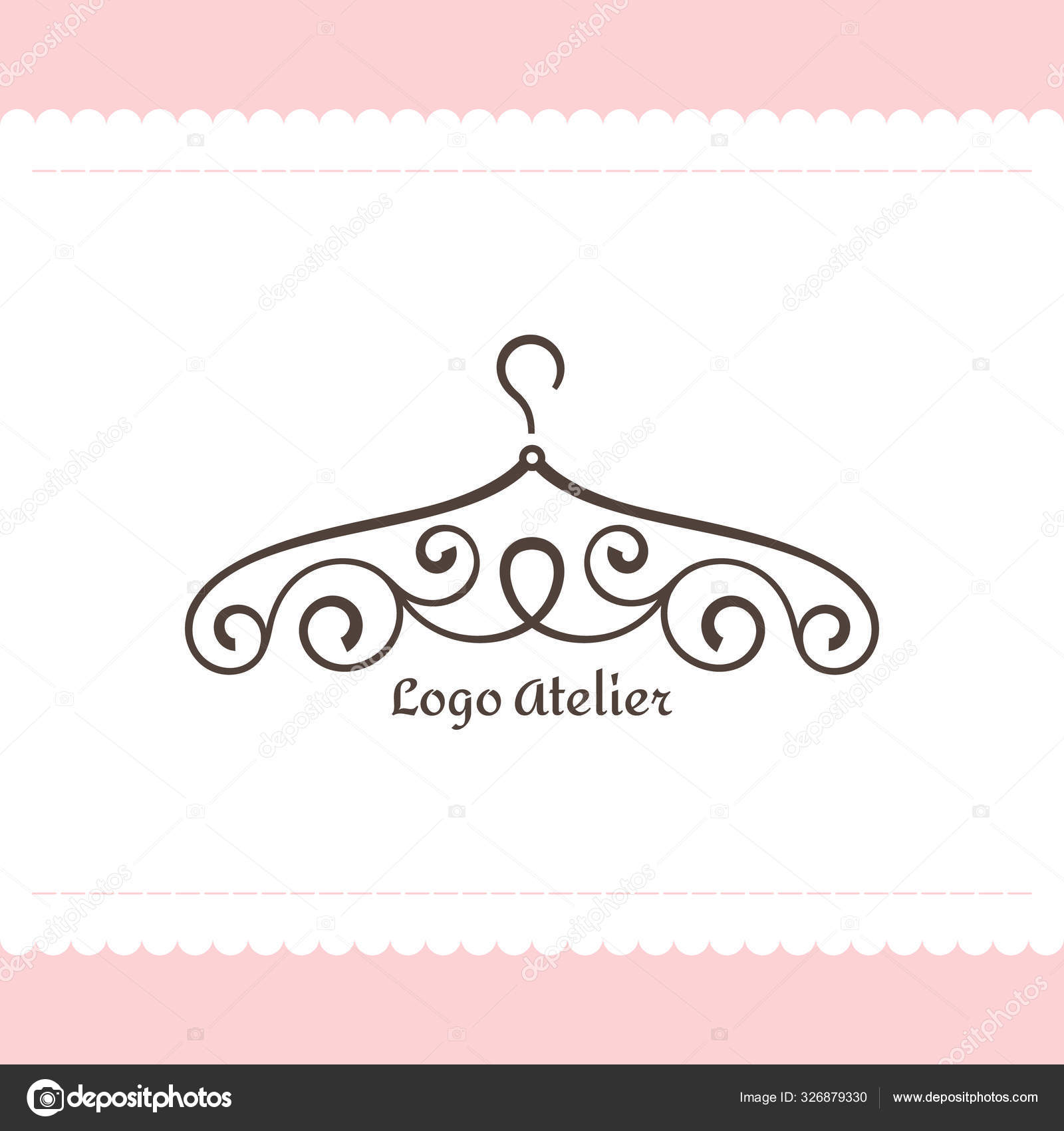 Logotipo para Atelier, boutique de casamento, loja de roupas