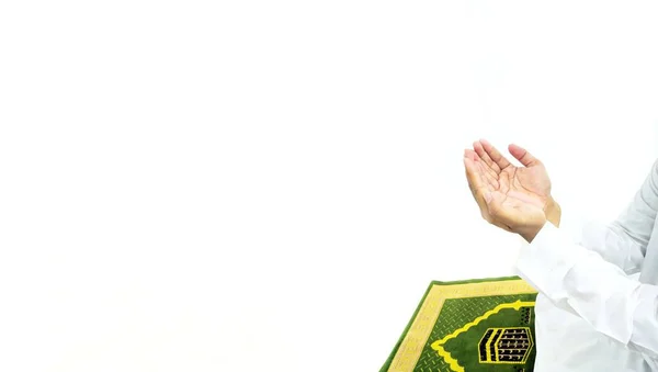 Biddende Handen Islamitische Achtergrond — Stockfoto