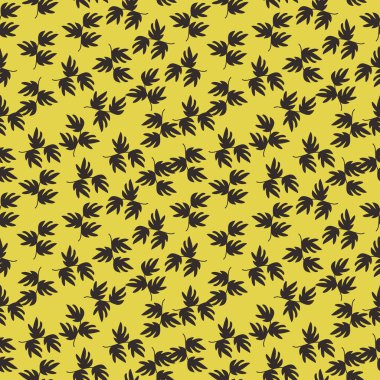 Çiçekli ve Yapraklı Kusursuz Desen tekstil için yazdırılabilir