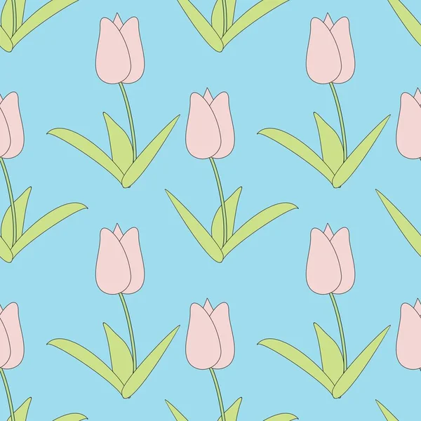 Fondo Patrón Floral Sin Costuras — Vector de stock