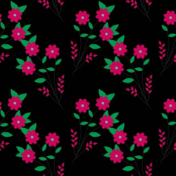 Motif Floral Sans Couture Capable Imprimer Pour Les Tissus Nappes — Image vectorielle