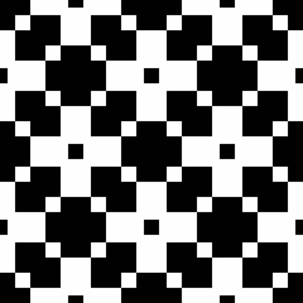 Vector Black White Seamless Pattern — Stock Vector