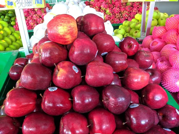 Frutas Ecológicas Frescas Mercado —  Fotos de Stock