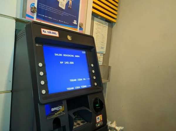 Latar Belakang Mesin Atm Modern — Stok Foto