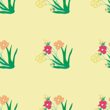 Örtüler, masa örtüleri, battaniye, gömlekler, elbiseler, posterler, kağıtlar için kusursuz çiçek deseni basılabilir.