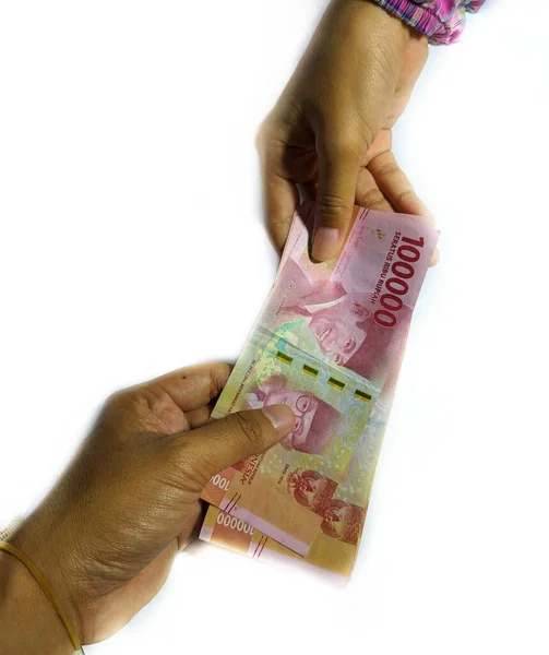 Kebumen Central Java Indonesia May 2020 Indonesian Money Thr Holiday — Stock Photo, Image