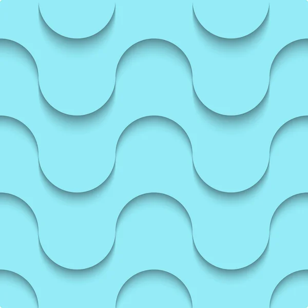 Blue seamless waves pattern — Stock Vector