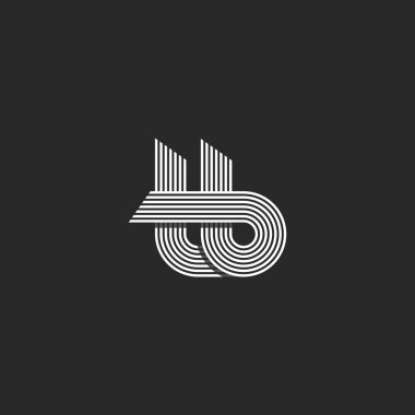 Baş harfleri logo monogram