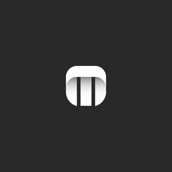 List logo m — Wektor stockowy