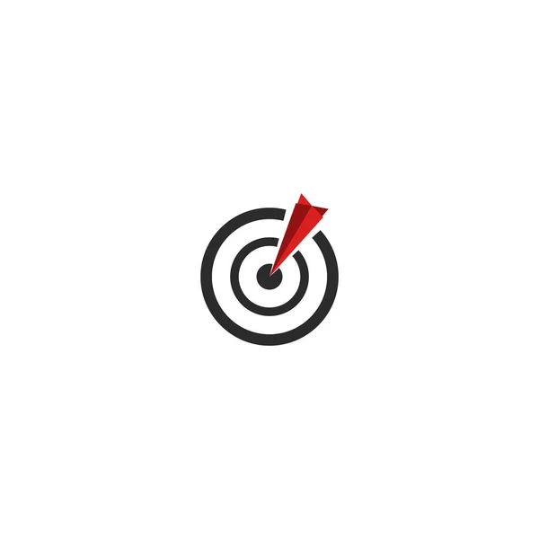Objetivo con logo de flecha — Vector de stock