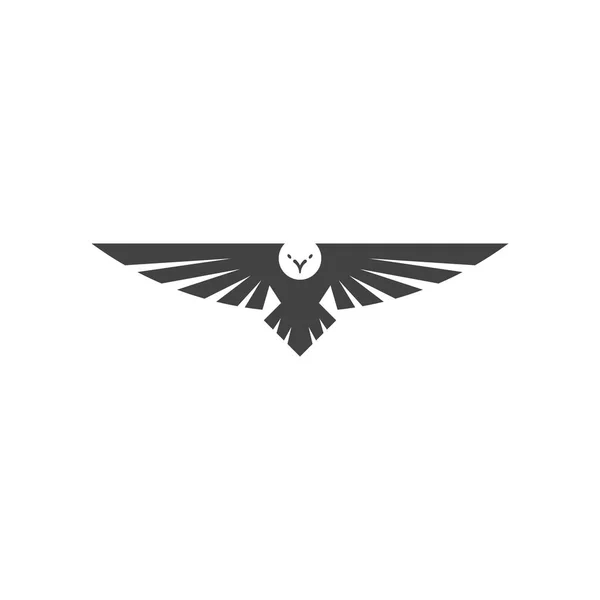 老鹰在飞行徽标 — 图库矢量图片