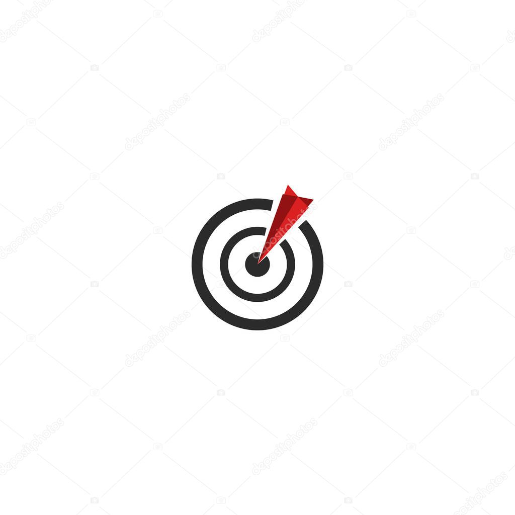 Target with arrow logo