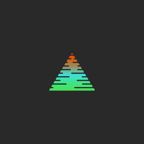 Forma geométrica abstracta de gradiente triangular — Archivo Imágenes Vectoriales