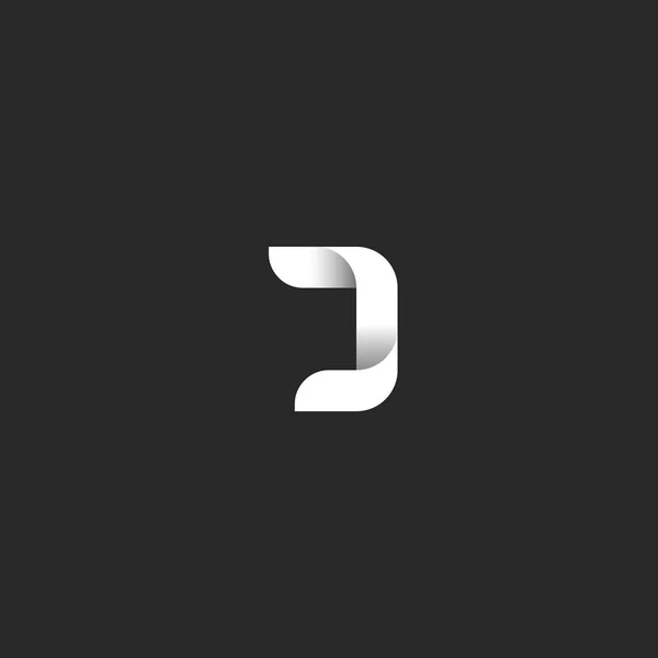 J betű színátmenetes logót monogram — Stock Vector