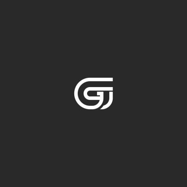 G harfi logo monogram tipografi tasarımı