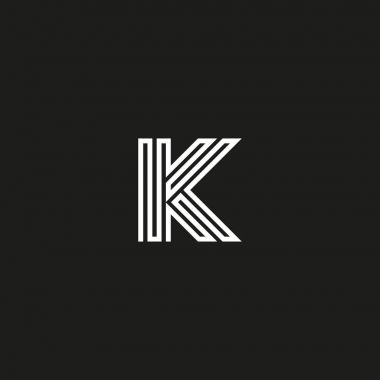 K harfi logo monogram