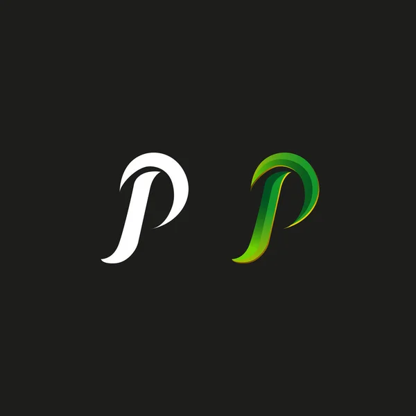 Písmeno P logo — Stockový vektor