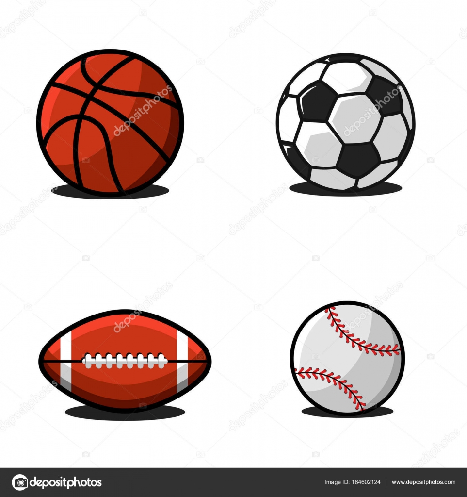 Bolas esportivas esferas de jogos de futebol e beisebol, rúgbi ou