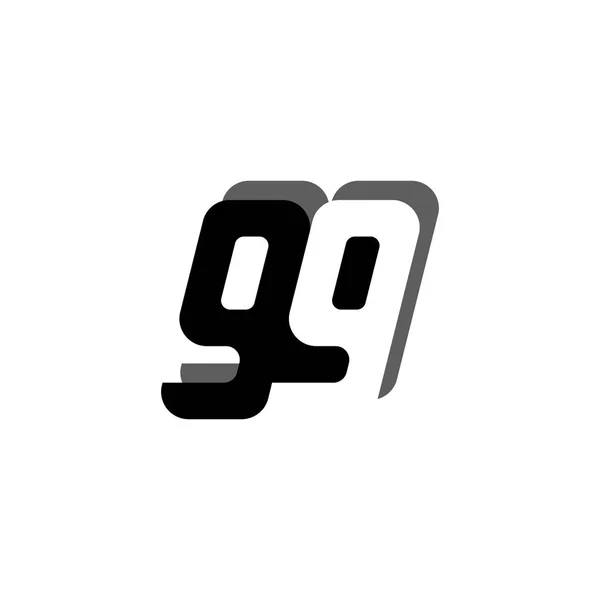 Логотип 99 номер чорний білий негативний простір сміливі зв'язані символ з тіні вектор творчі сучасний дизайн шаблон для випадкових t-Shirt друку — стоковий вектор
