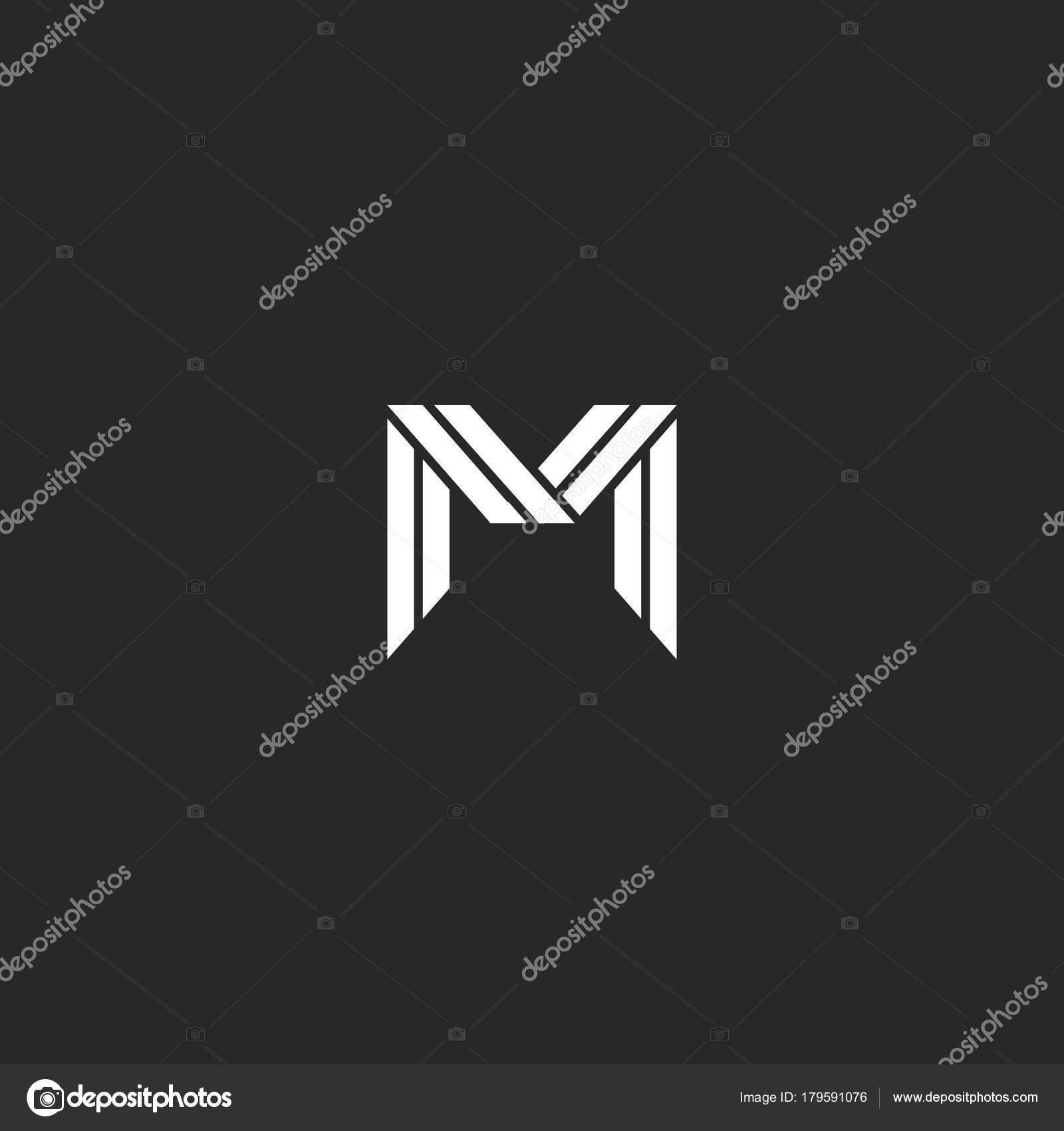 MM monogram with medieval style, luxury and elegant initial logo
