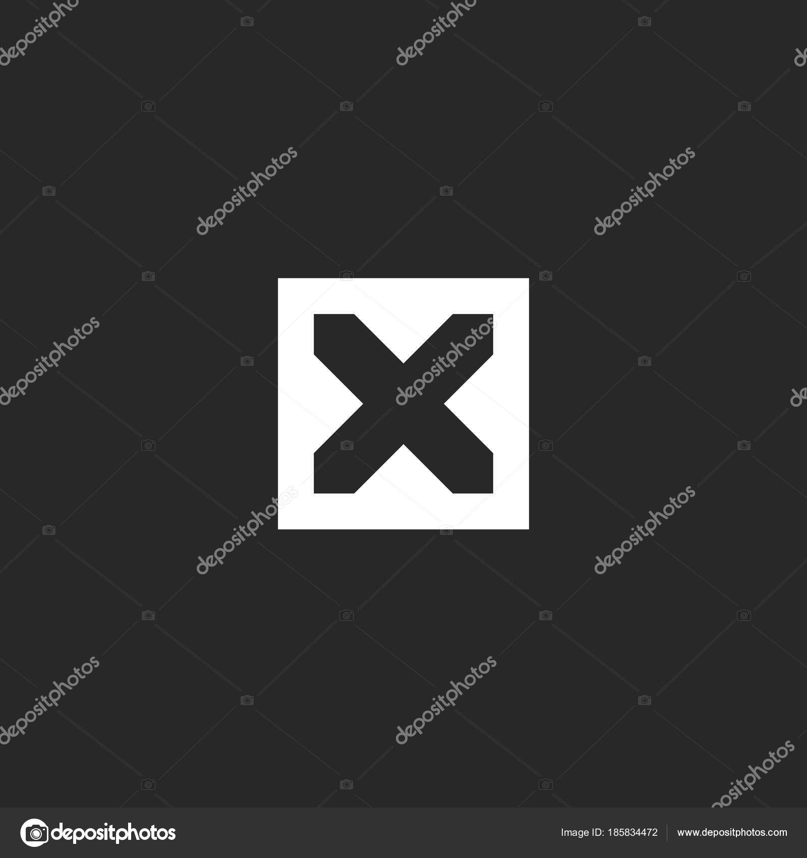 Letter x logo monogram 3d effect paper stripes Vector Image