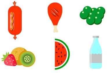 vektör meyve koleksiyonu tasarım ögesi