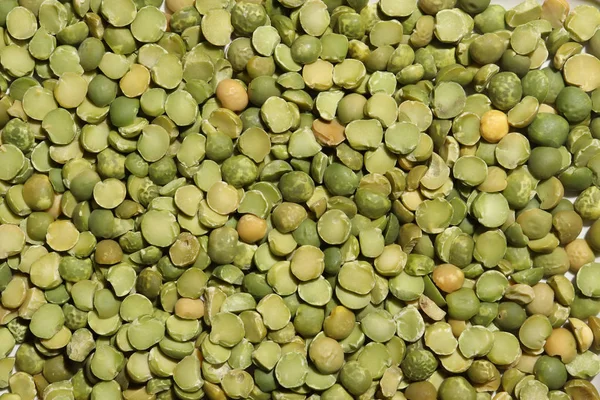Photography of Dried Green Split Peas pattern for food background