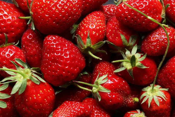 Fotografie Von Erdbeeren Als Hintergrund Für Lebensmittel — Stockfoto