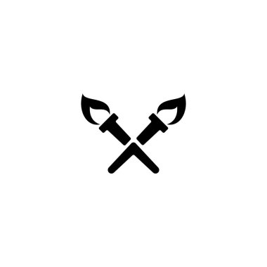 Torch logo dizayn vektörleri şablonu