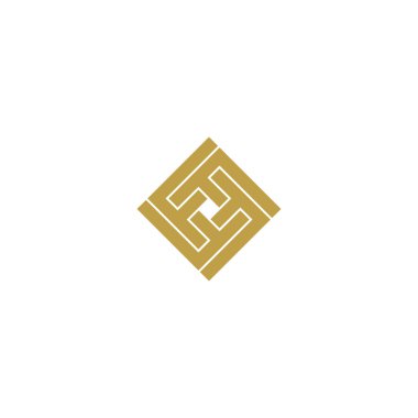 Baş harfler F logo tasarım vektörleri zarif, lüks, altın 