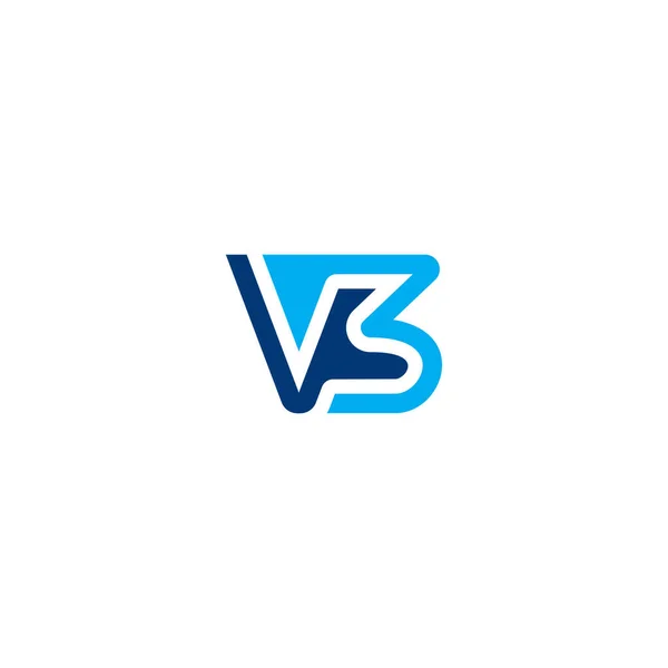 Initials letters V3 logo design vectors — ストックベクタ