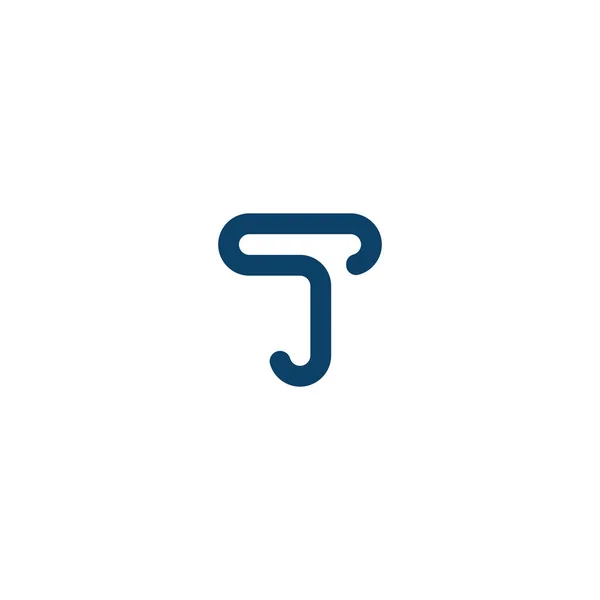 Початкові літери Вектори дизайну логотипу TS унікальні — стоковий вектор