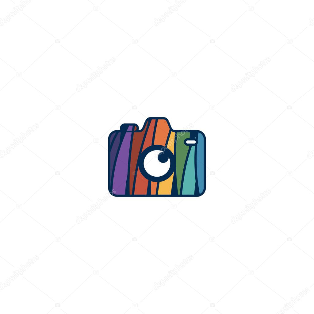 Camera logo design vectors unique modern colorful
