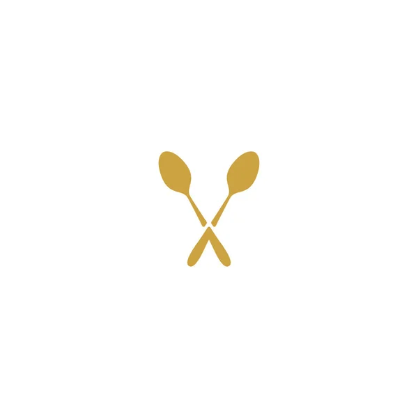 Plantilla de vectores de diseño de logotipo de cubertería para restaurante V.2 — Vector de stock