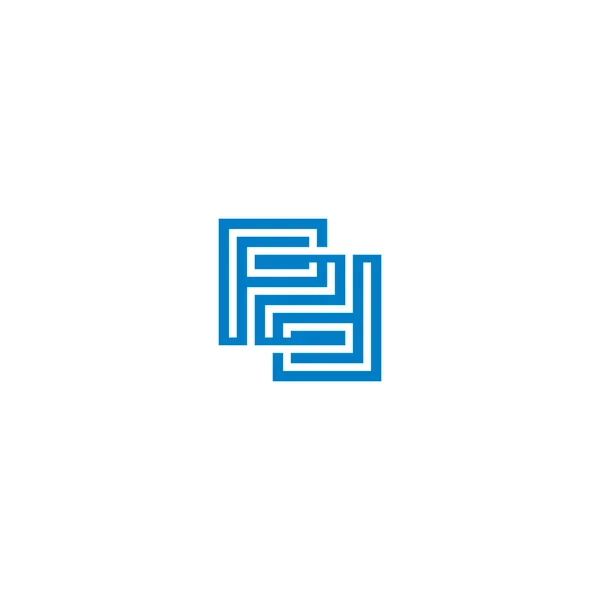 Initialen buchstaben pd logo design vektoren elegant, einzigartig v.2 — Stockvektor