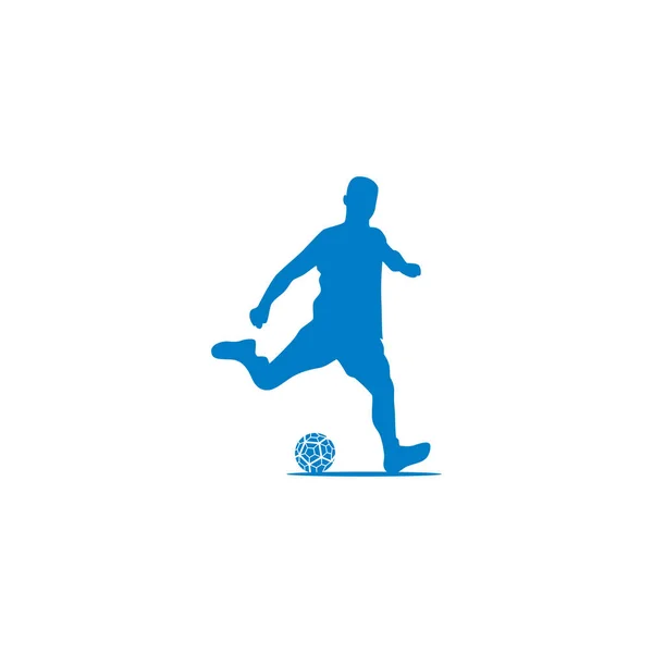 Silhouette des joueurs de football concevoir des vecteurs V.2 — Image vectorielle