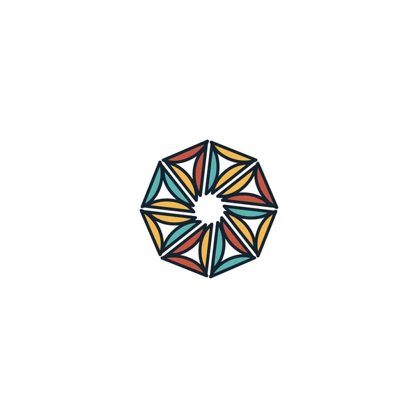 Vecteur de conception de logo Hexagon unique, moderne — Image vectorielle