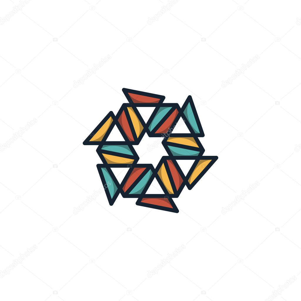 Hexagon logo design vector unique, modern