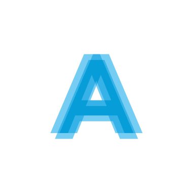 İlk Harfler A Logo Tasarım Vektörü