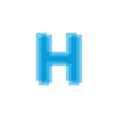 İlk Harfler H Logo Tasarım Vektörü