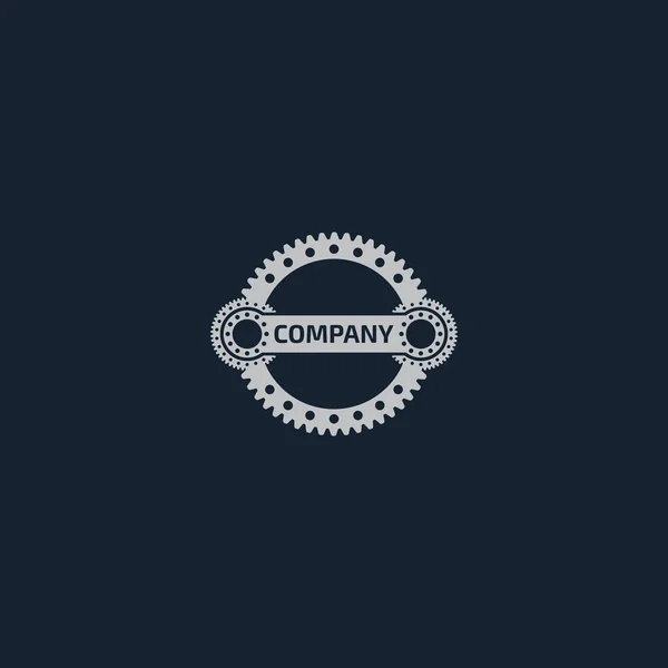 Vector de diseño de logotipo de engranaje para ingeniería — Archivo Imágenes Vectoriales