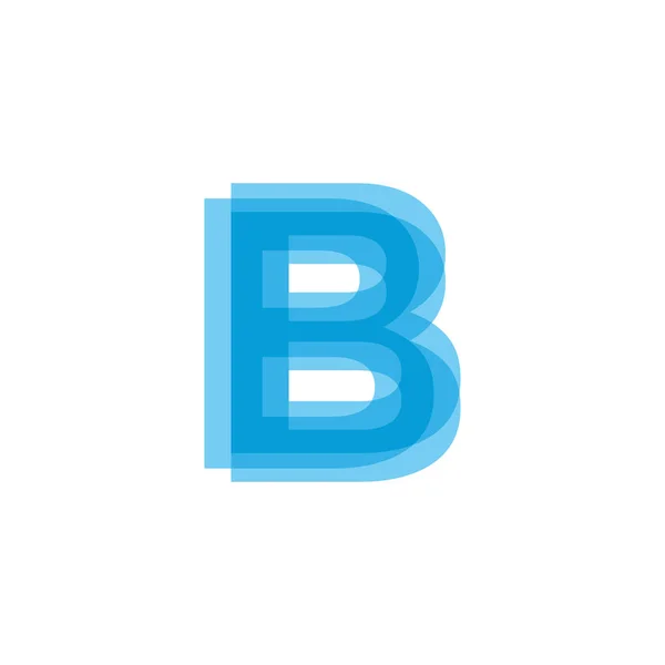 Anfangsbuchstaben b Logo Design Vektor — Stockvektor