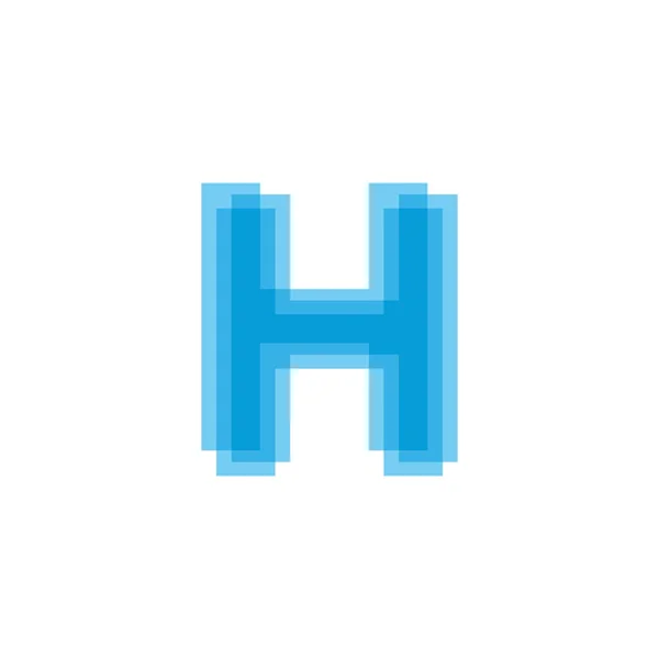 초기 문자 H 로고 디자인 벡터 — 스톡 벡터