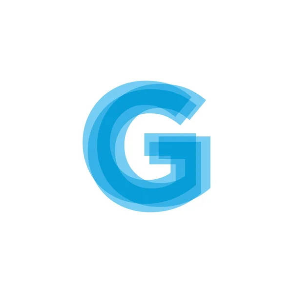 Initial Letters G Logo Design Vector — Stock Vector