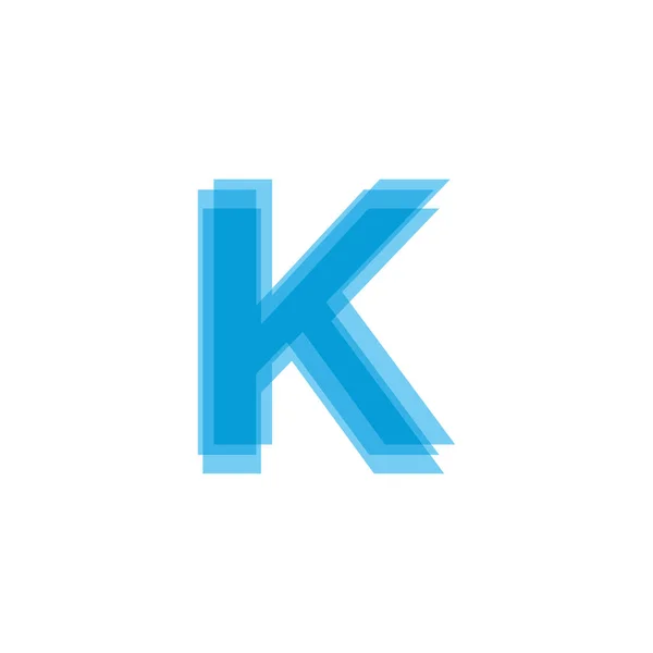 Anfangsbuchstaben k Logo Design Vektor — Stockvektor
