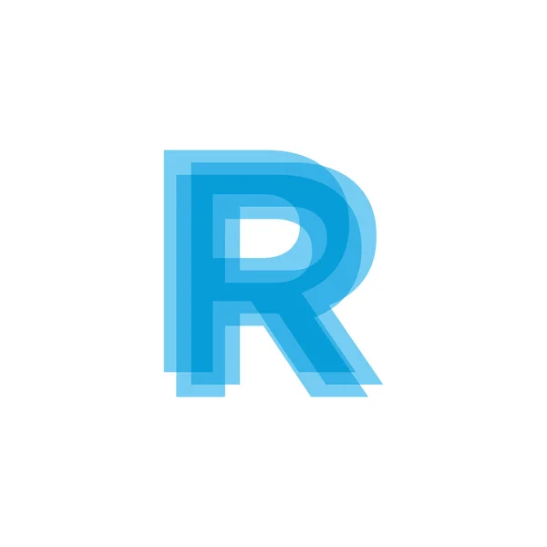 Letras iniciales R Logo Design Vector — Vector de stock