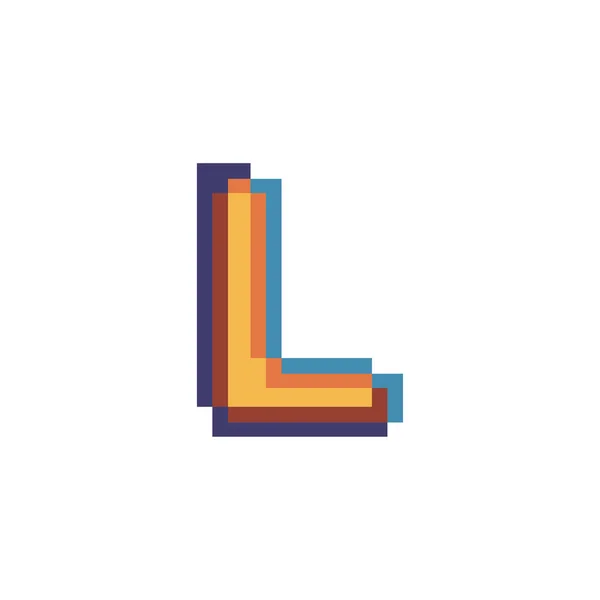 Initials letters L logo design vectors modern colorful — Stock Vector