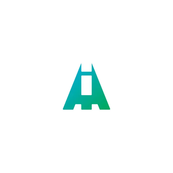 Початкова літера вектор дизайну логотипу AI — стоковий вектор