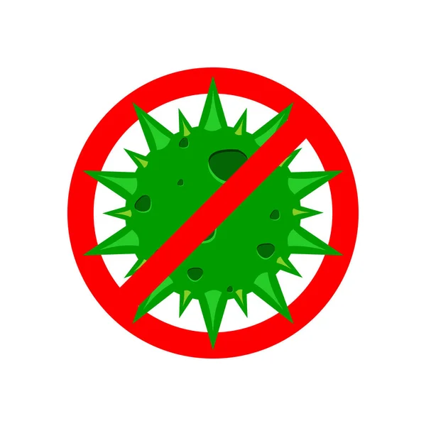 Stop coronavirus icon vector design concept — Stok Vektör