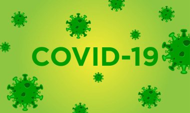 COVID-19 vector design template concept background
